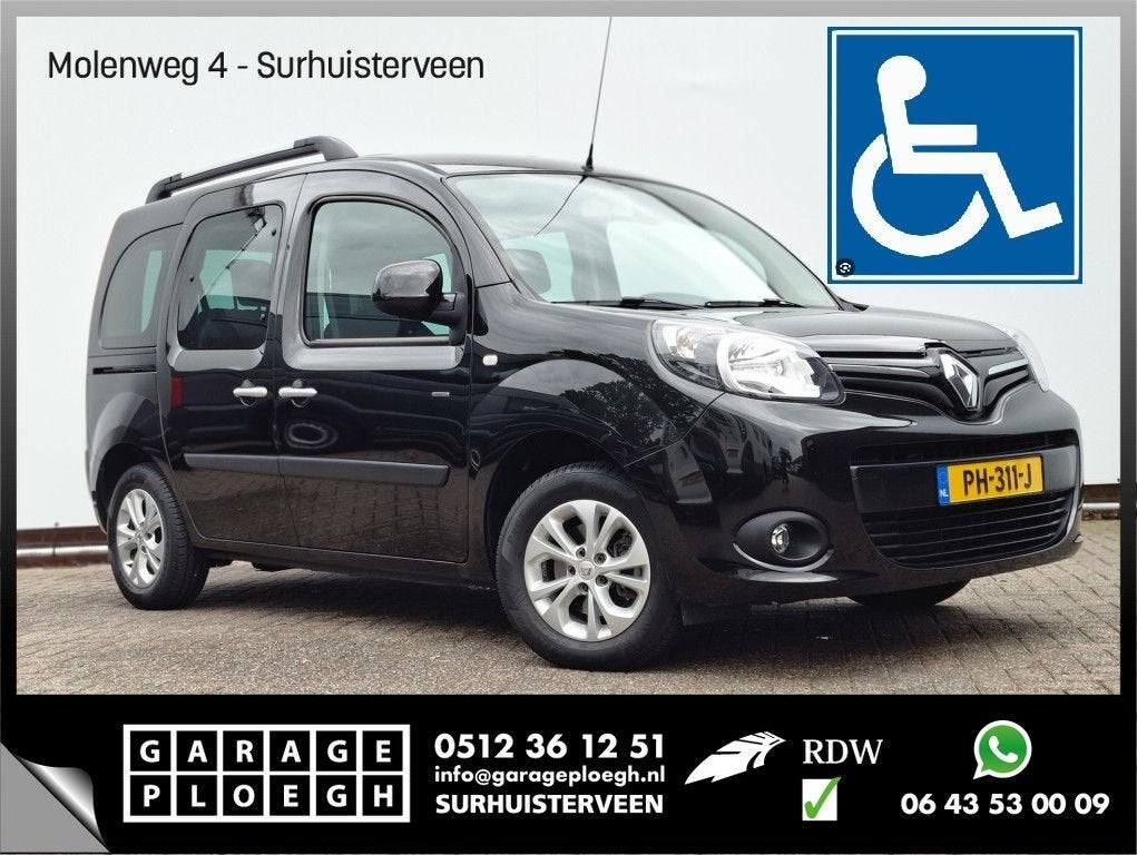 Renault Kangoo Family 1.2 TCe 3+1 Rolstoelvervoer Start&Stop, Auto's, Bestelwagens en Lichte vracht, 140 g/km, Renault, Zwart