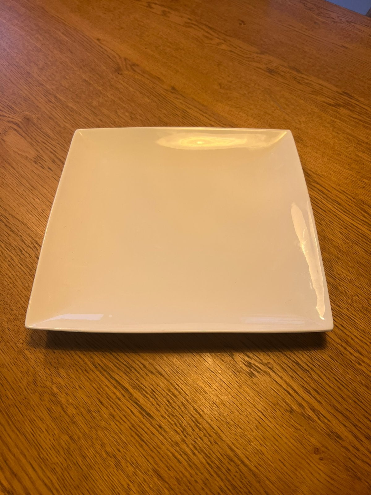 10 Witte vierkante borden 30x30, Ophalen, Zo goed als nieuw, Bord(en)