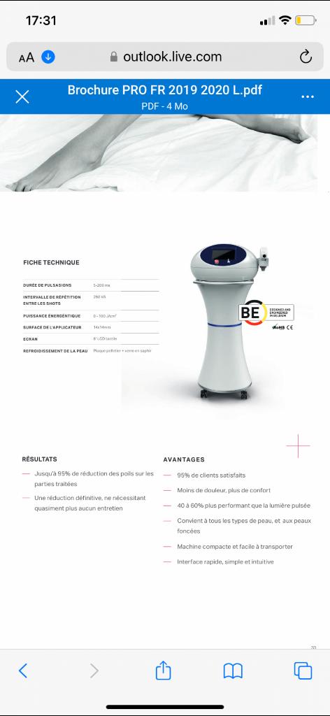 Épilation laser diode, Enlèvement, Comme neuf, Rasage ou Épilation