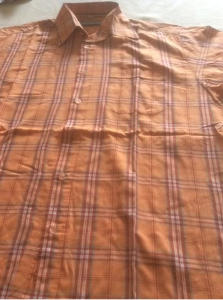 Chemise vintage taille 40, Enlèvement ou Envoi, Comme neuf, Orange, Tour de cou 39/40 (M)