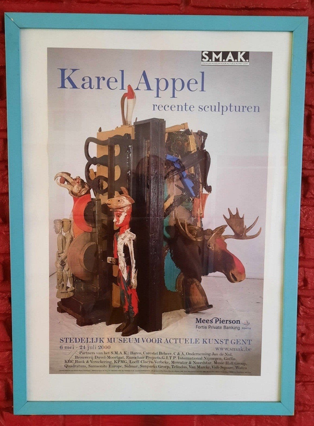 Poster Karel Appel Recente sculpturen SMAK, Ophalen