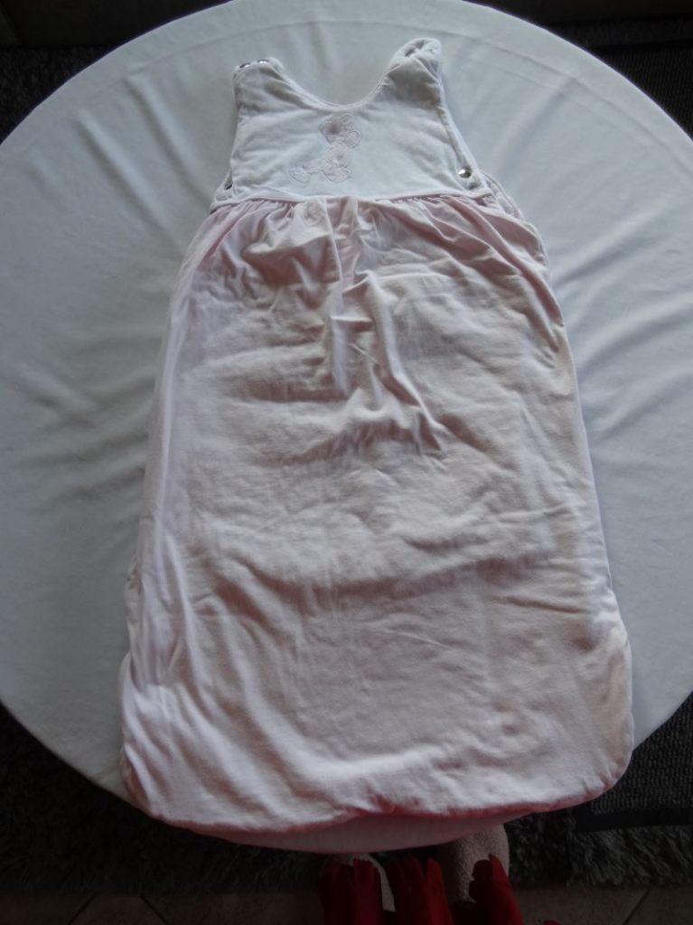 Sympa – Gestreepte slaapzak Lengte 70 cm  € 10, Enlèvement ou Envoi, Comme neuf, 85 à 100 cm, Sac de couchage