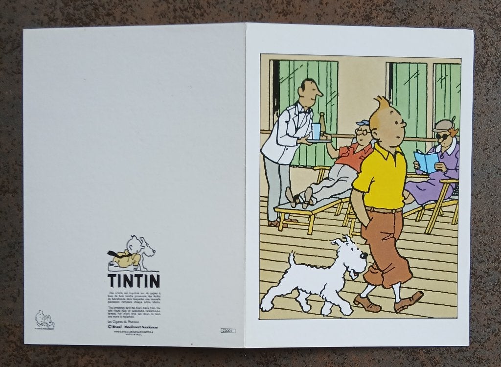Carte double Tintin, Collections, Enlèvement