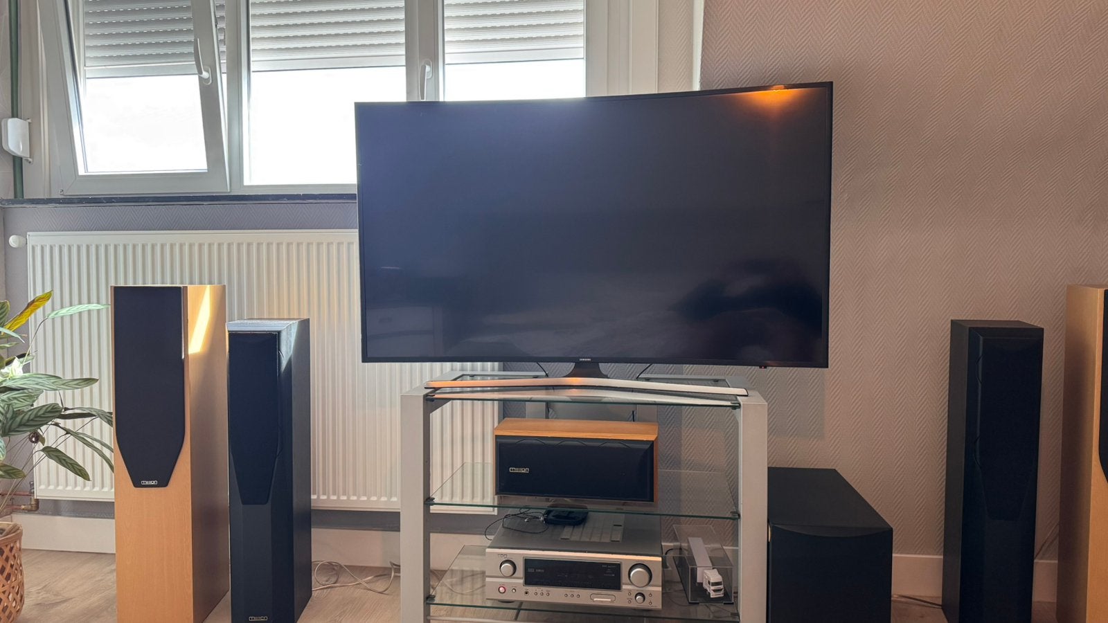 Thuis bioscoop 5.1 Mission,Denon, Entrée AUX, Comme neuf, Kit home cinéma, 150 watts ou plus
