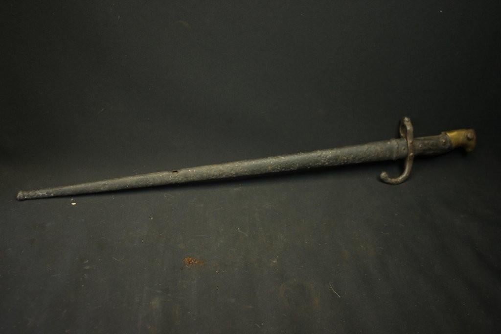 WO1 Franse M1874 Gras bajonet met schede, Verzamelen, Ophalen of Verzenden