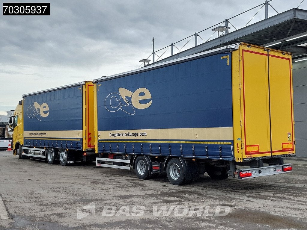 Volvo FH 460 6X2 Curtainsider Combi LNG Engine Sliding roof, Autos, 460 ch, Euro 6, Entreprise, 338 kW