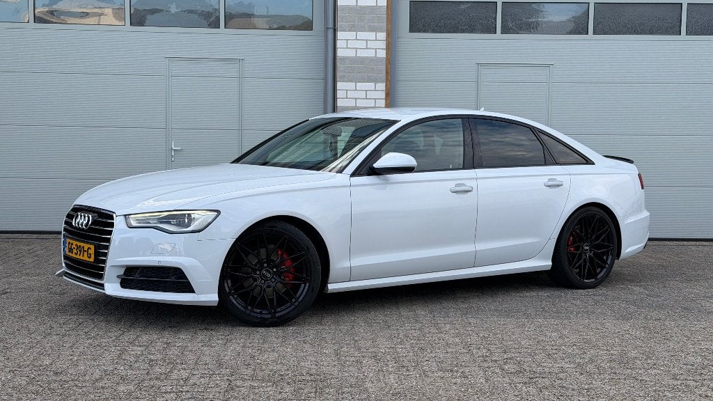 Audi A6 Limousine 1.8 TFSI S-Line NEW APK SEAT VW KEYLESS, Cuir et Alcantara, Achat, Euro 6, Phares entièrement LED