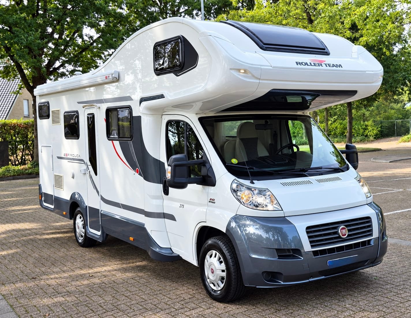Luxe Fiat Rollerteam graduca 2014 euro 5 gekeurd, Caravanes & Camping, Camping-cars, Siège de train, Toilette à cassette, Fiat