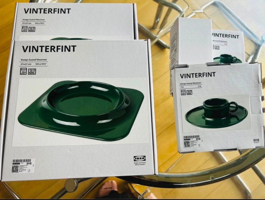 Gustaf Westman borden 4x + 4x tassen (8stuk), Nieuw, IKEA, Ophalen of Verzenden, Modern