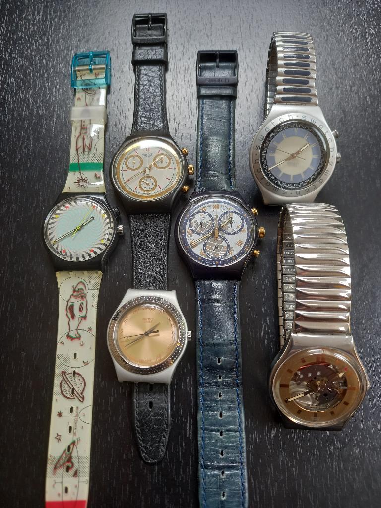 Lot de montres Swatch neuves et occasion, Handtassen en Accessoires, Horloges | Kinderen, Ophalen of Verzenden, Zo goed als nieuw