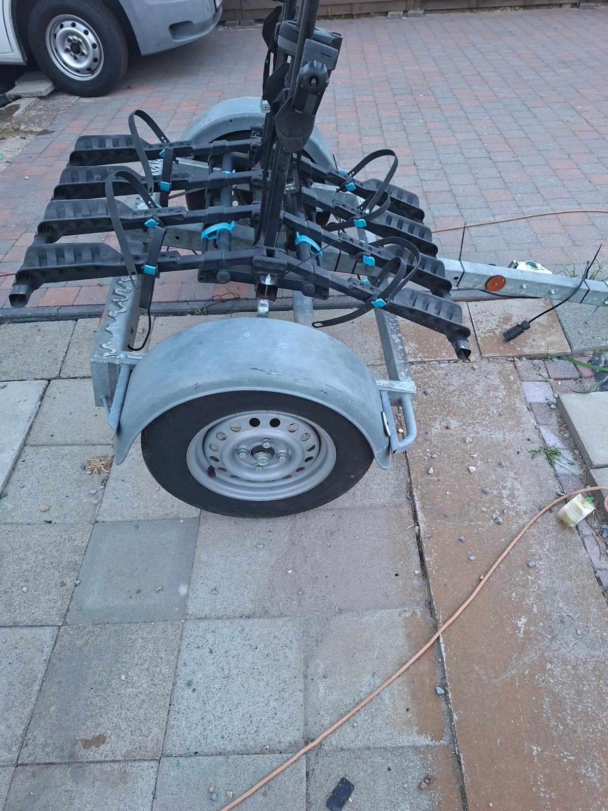 fiets aanhangwagen, Ophalen