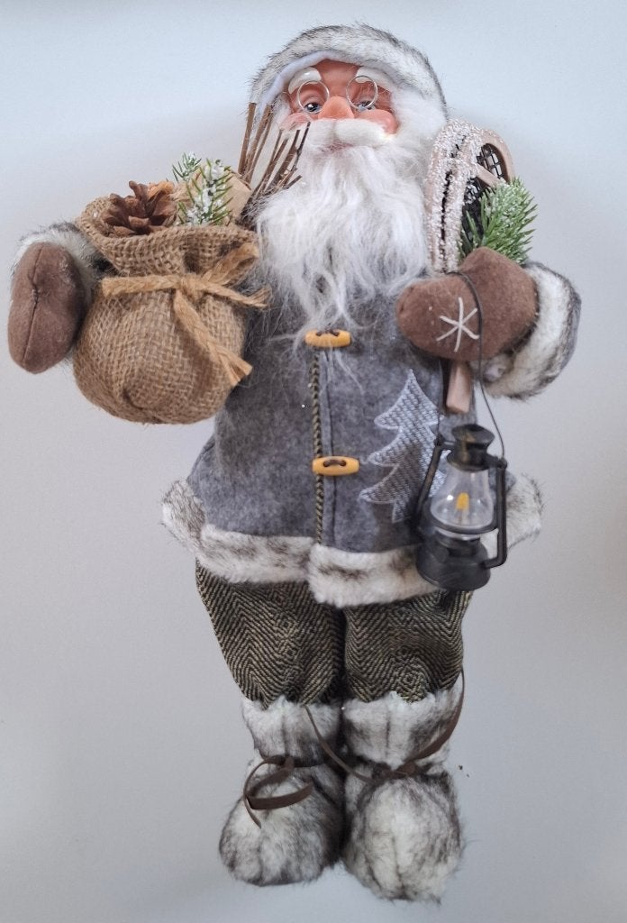 Luxe staande kerstman figuur – 40 cm, Ophalen, Zo goed als nieuw