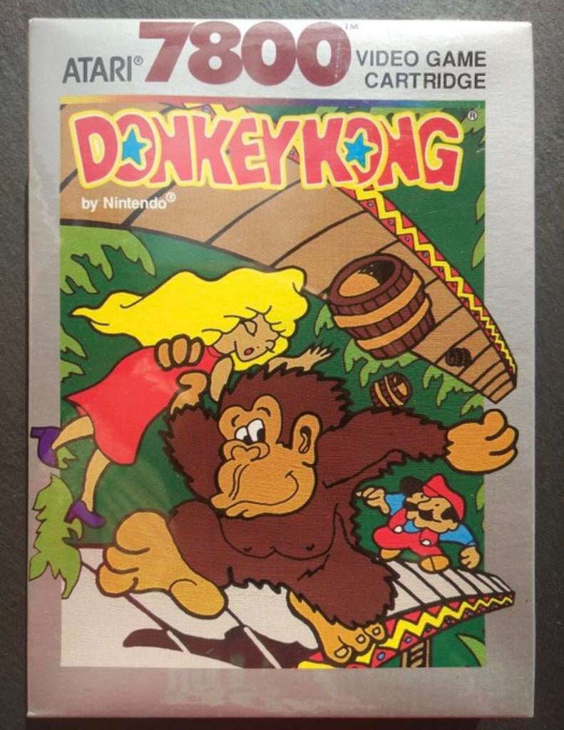 Atari 7800 Donkey Kong (1988) – Nintendo, Games en Spelcomputers, Ophalen, Zo goed als nieuw