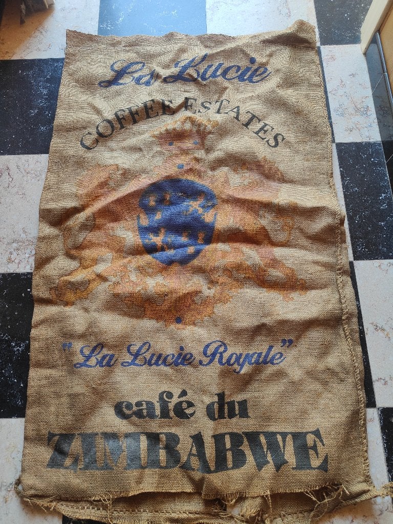 Sac de transport en toile de jute de café Zimbabwe, Collections, Enlèvement ou Envoi