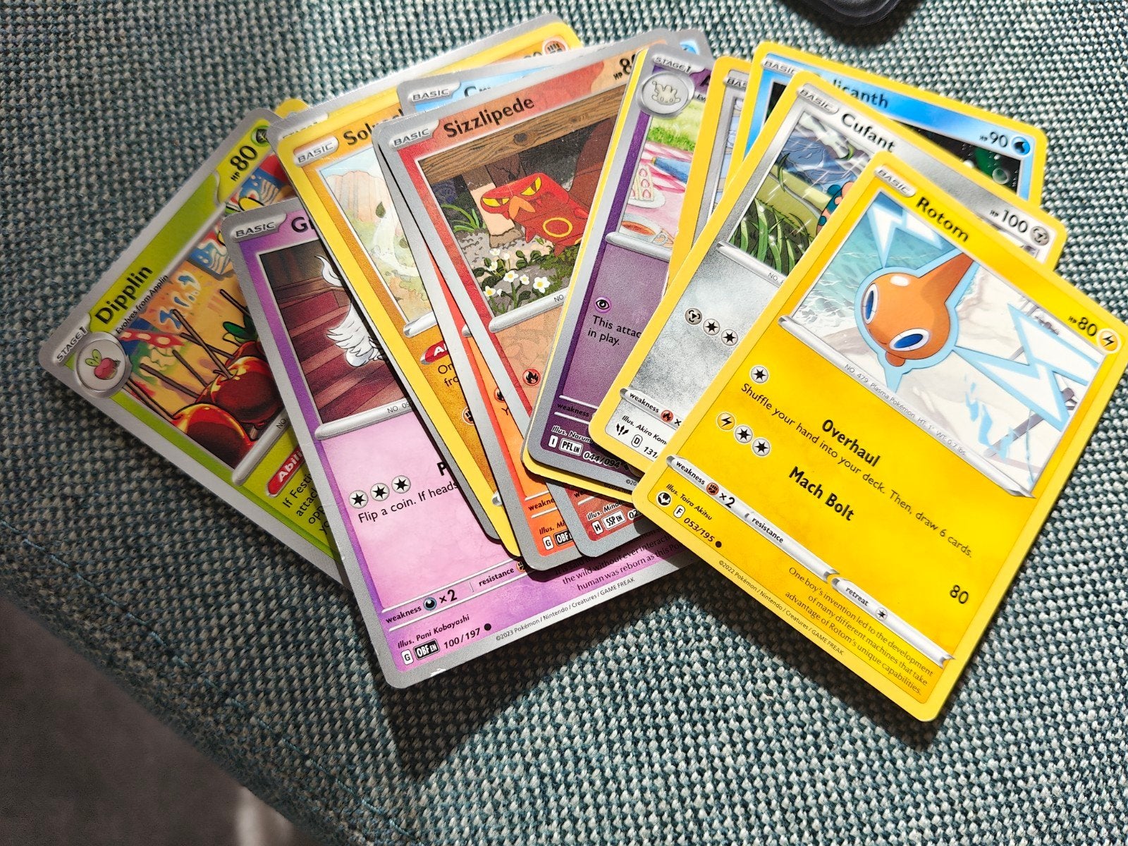 15 Pokemon kaarten, Ophalen
