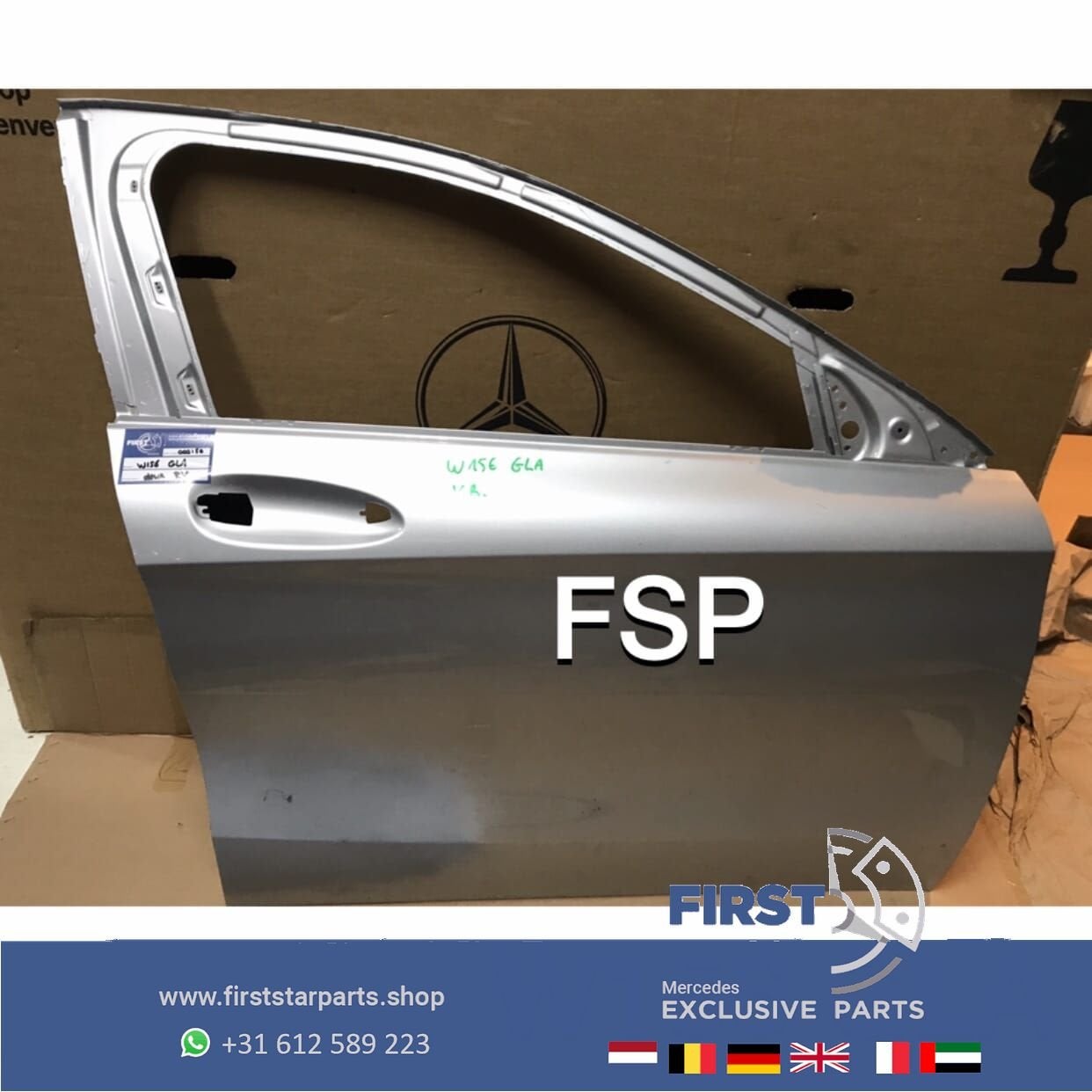 W156 deur kaal Mercedes GLA 2013-2019 grijs Mercedes origine, Utilisé, Porte, Avant, -