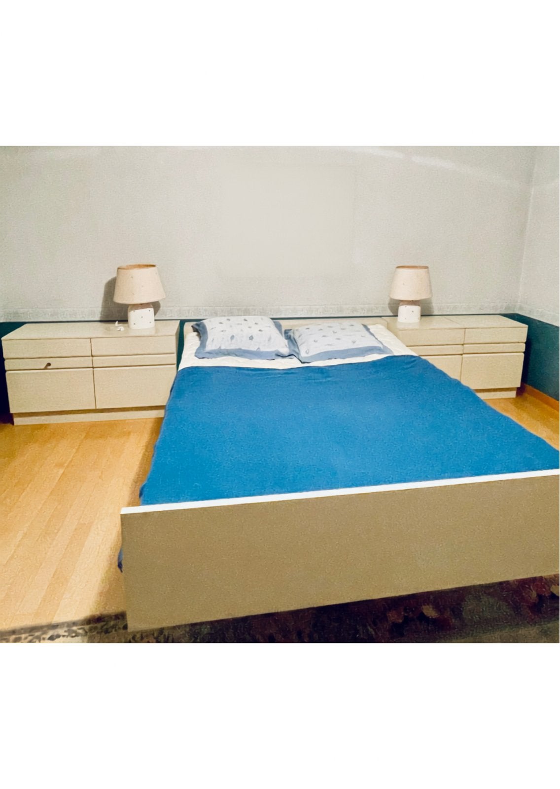 Complete Hülsta Vintage Slaapkamerset-Verstelbaar 2pers.Bed, Enlèvement, Utilisé, Deux personnes, Mid-century vintage