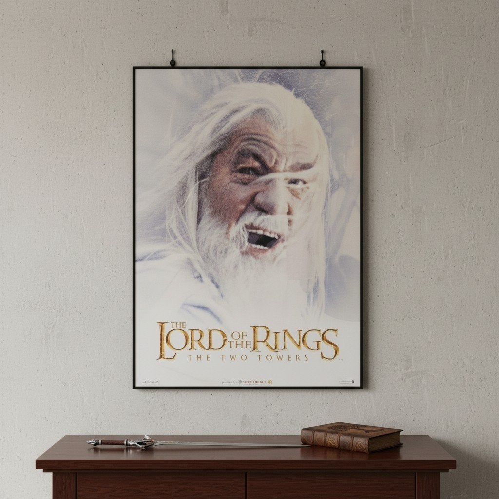 LORD OF THE RINGS - RETURN OF THE KING - GANDALF - FILMPOSTE, Verzamelen, Posters, Met lijst, Ophalen of Verzenden