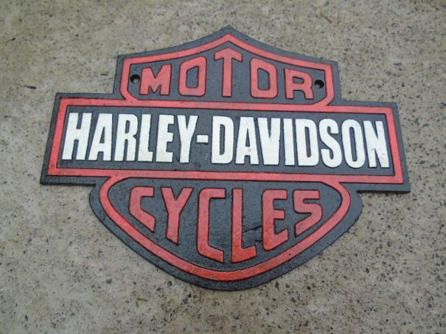 fronton murale en fonte avec relief , HARLEY DAVIDSON, Jardin & Terrasse, Enlèvement ou Envoi, Neuf