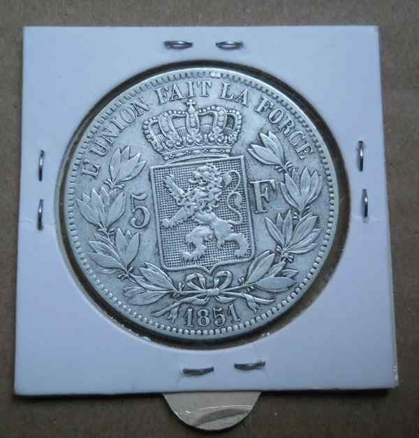 5 francs belges 1851 Léopold 1er, Enlèvement