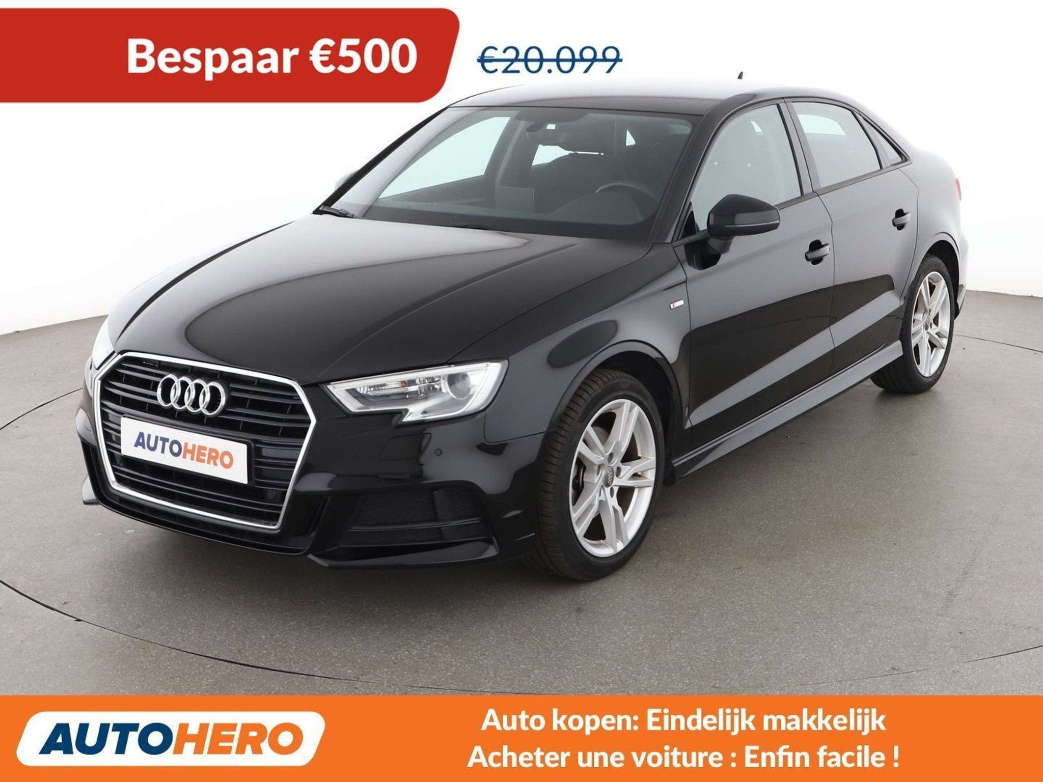 Audi A3 35 TFSI (bj 2020, automaat), Auto's, 4 deurs, Stof, Zwart, https://public.car-pass.be/vhr/b6c35a7c-9fdd-43aa-88dc-6fa6420cdb3f
