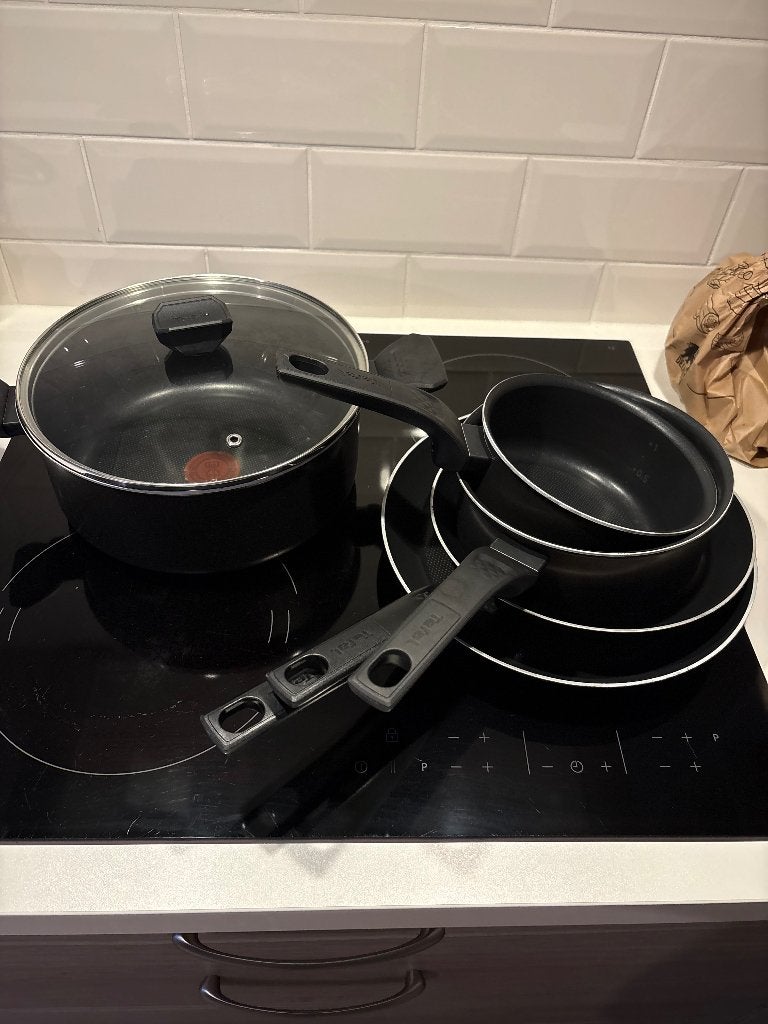 Set Tefal easy cook&clean, Huis en Inrichting, Ophalen of Verzenden, Gebruikt, Pannenset, Tefal