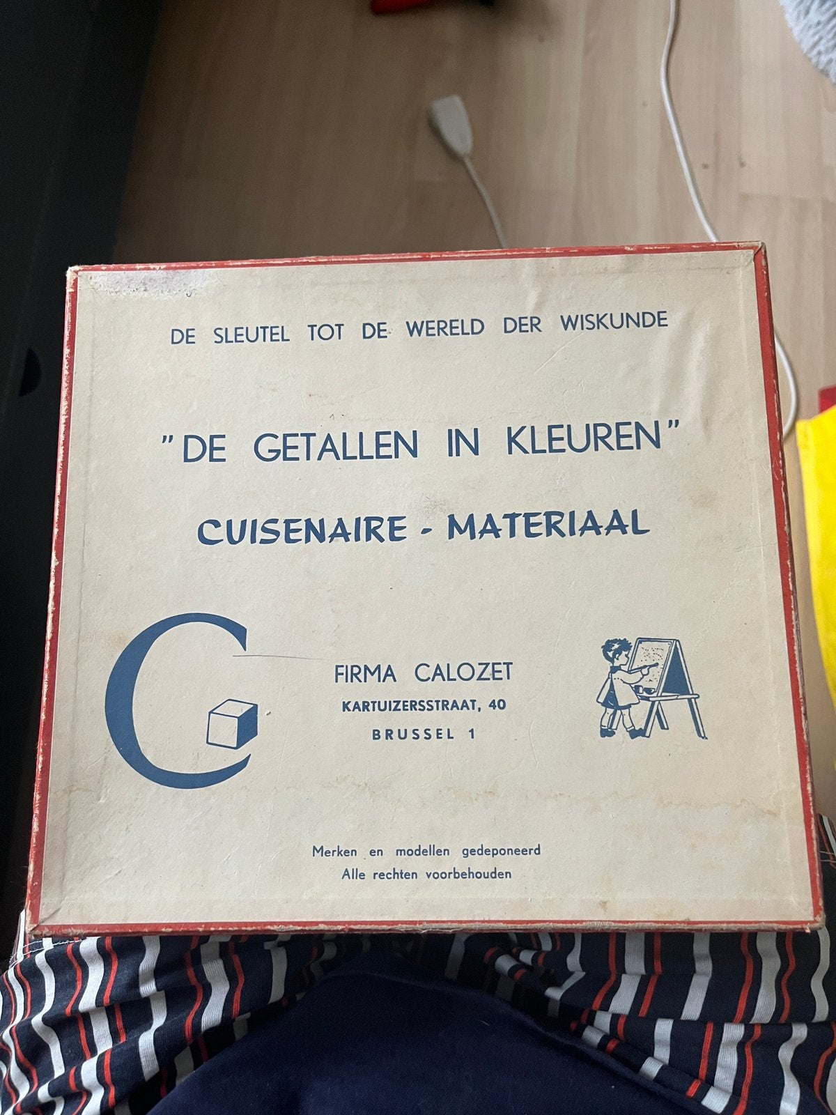 Authentieke Vintage Cuisenaire Rekendoos - uitstekende staat, Enlèvement