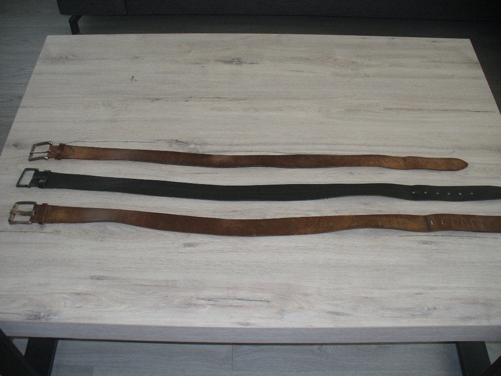3 Lederen riemen, Vêtements | Hommes, Enlèvement ou Envoi, Porté, Cuir véritable