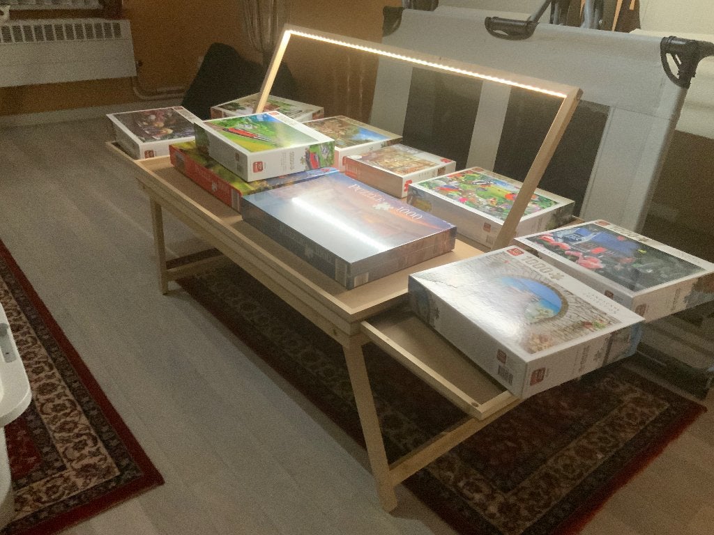 Led puzzel tafel, Ophalen, 500 t/m 1500 stukjes, Nieuw, Overige typen