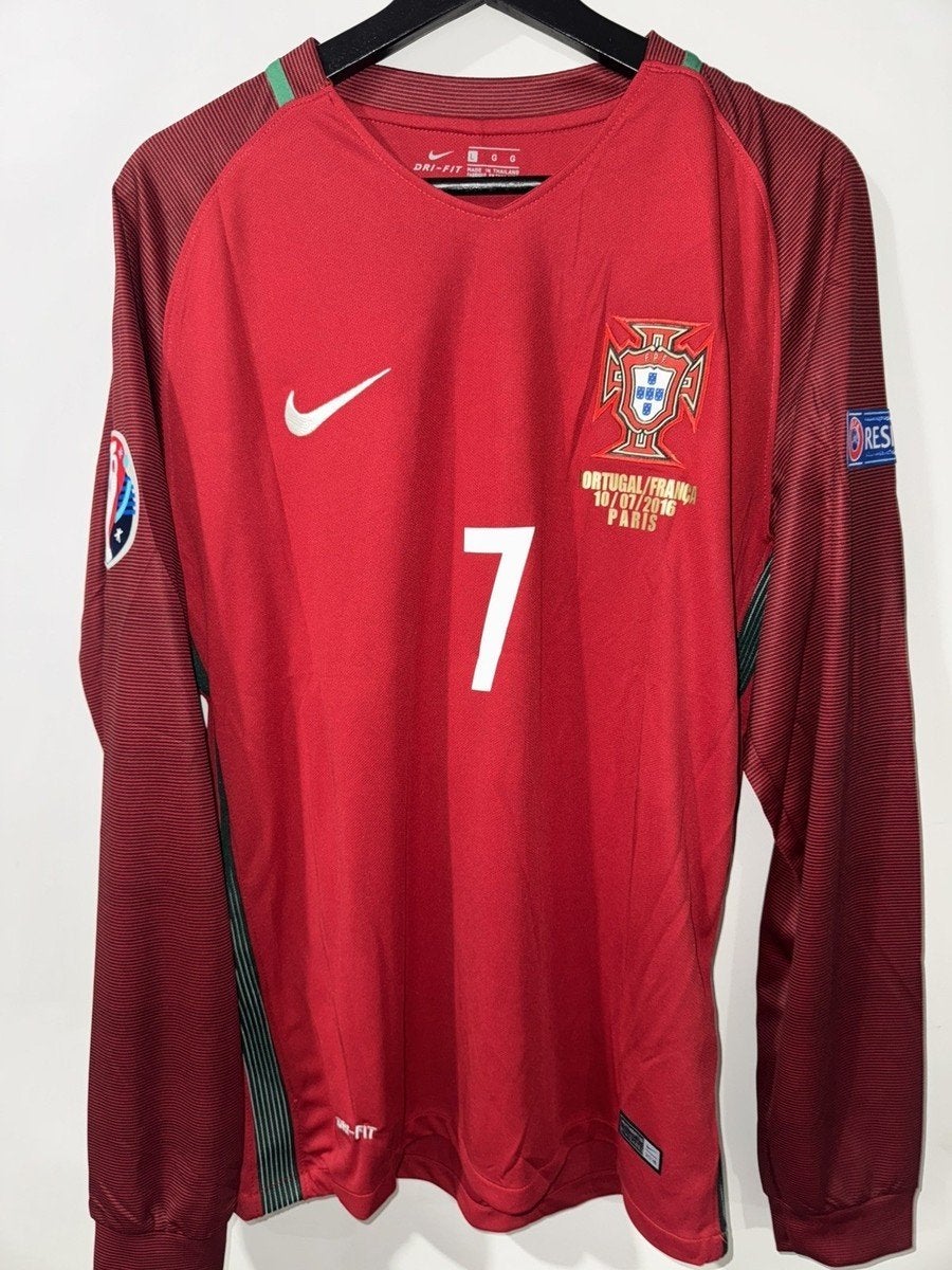 Portugal Ronaldo Voetbalshirt EK EURO Finale 2016, Verzenden