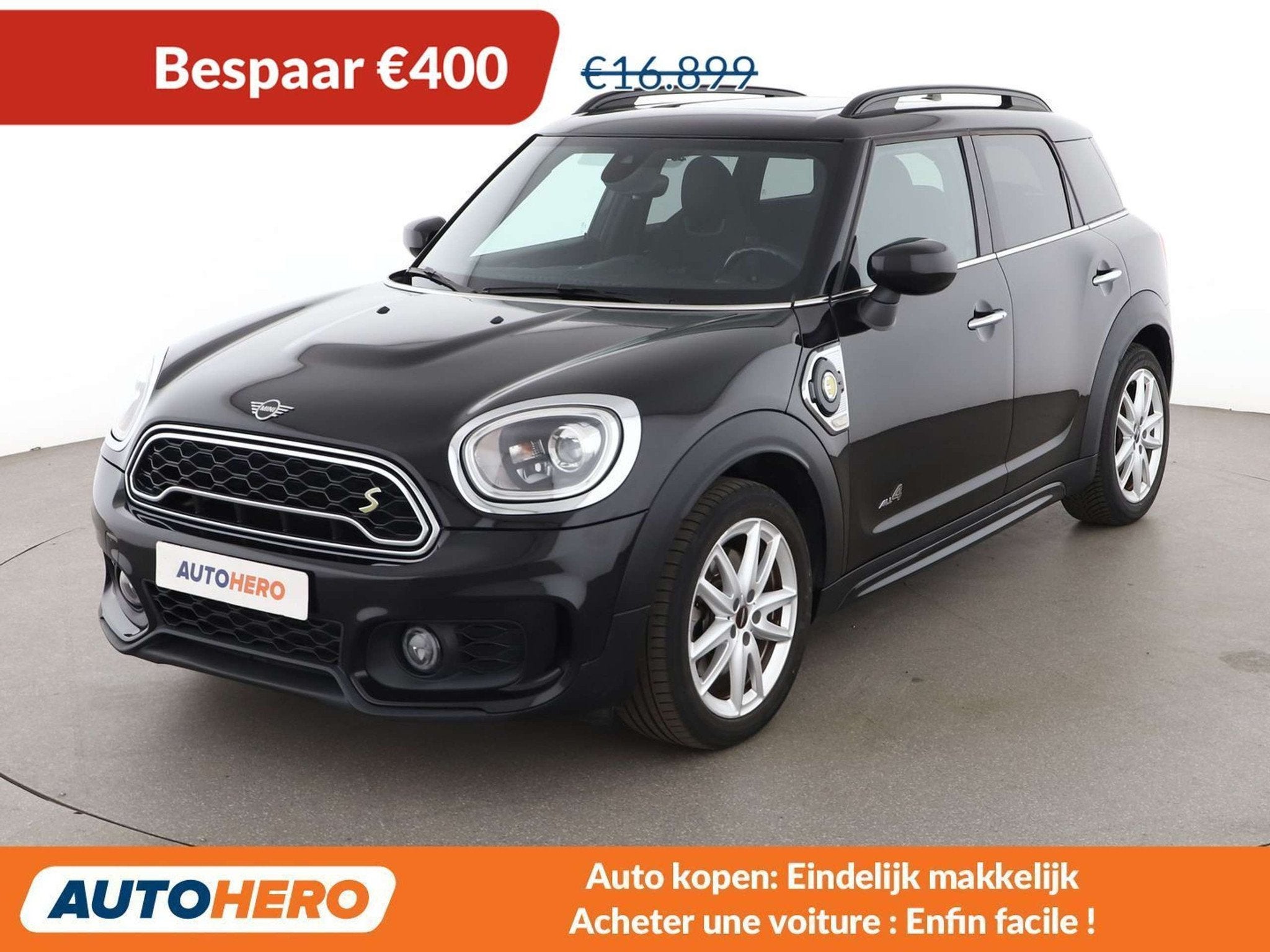 MINI Cooper SE Countryman Cooper S E Hybrid ALL4 (bj 2019), Automaat, Stof, Countryman, Zwart
