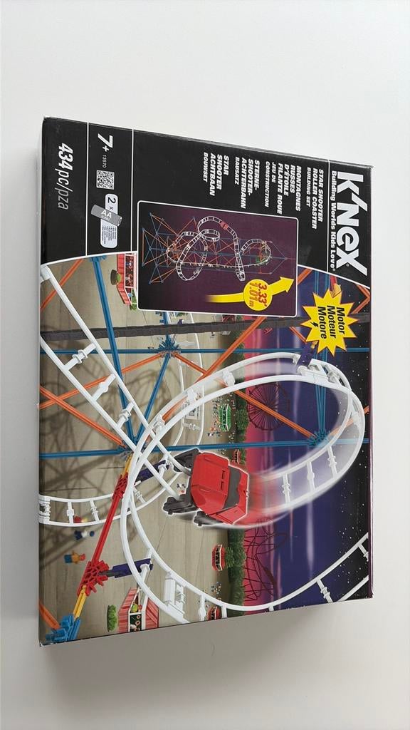 Knex star shooter roller coaster, Ophalen of Verzenden, Zo goed als nieuw, K'nex