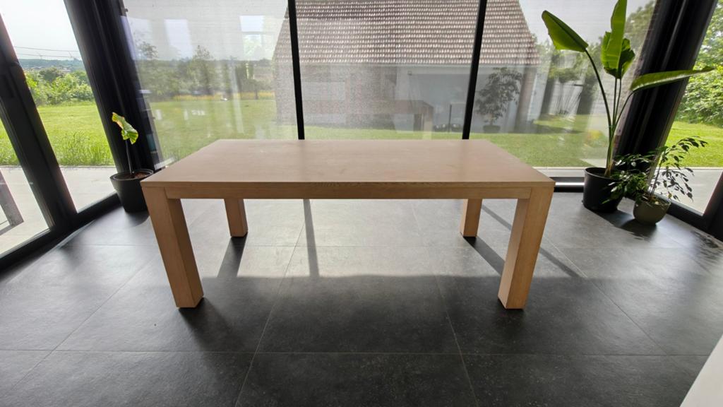 Verlengbare eettafel licht eik (200–290 cm), Huis en Inrichting, Tafels | Eettafels, Ophalen