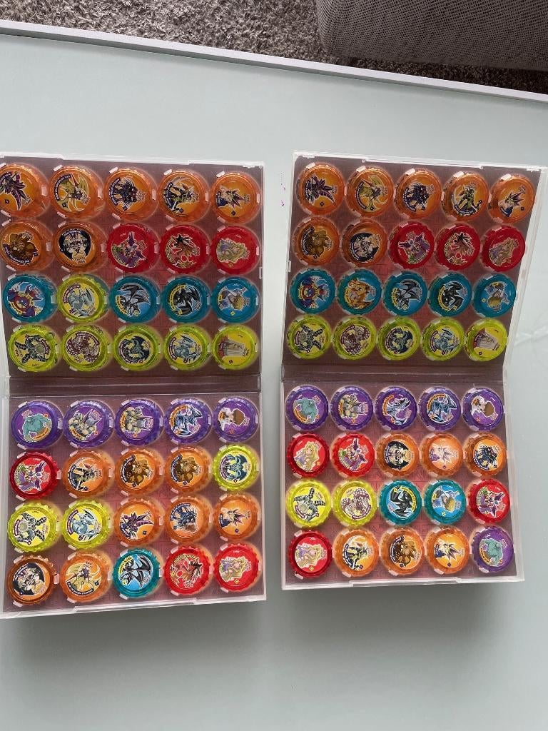Yu-Gi-Oh Chaps (80 stuks) + 2 albums, Ophalen, Gebruikt
