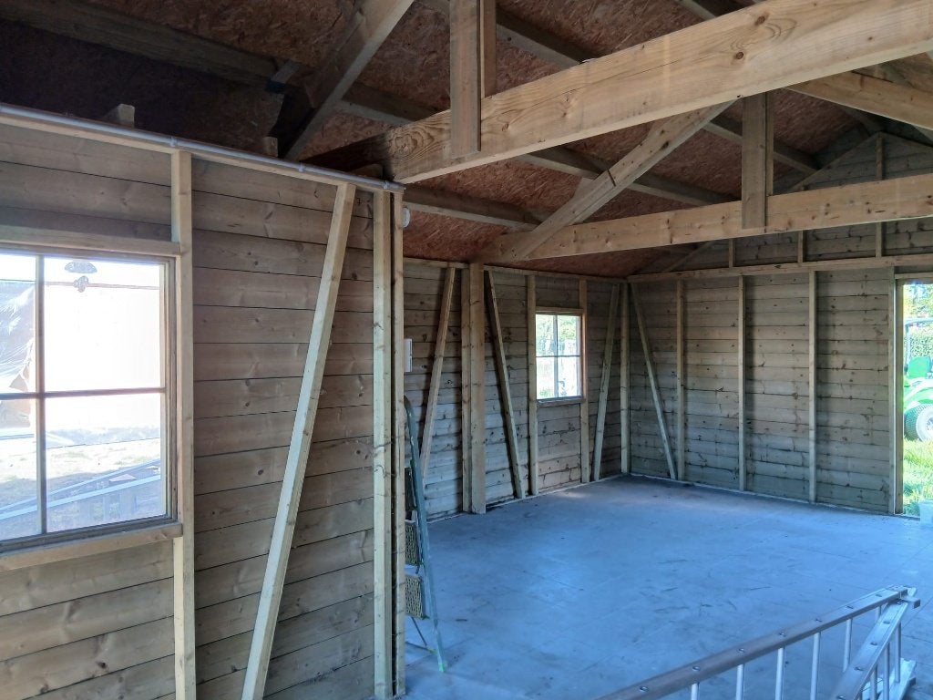 tuinhuis/ garage, Utilisé, 500 cm ou plus, Enlèvement, 400 cm ou plus