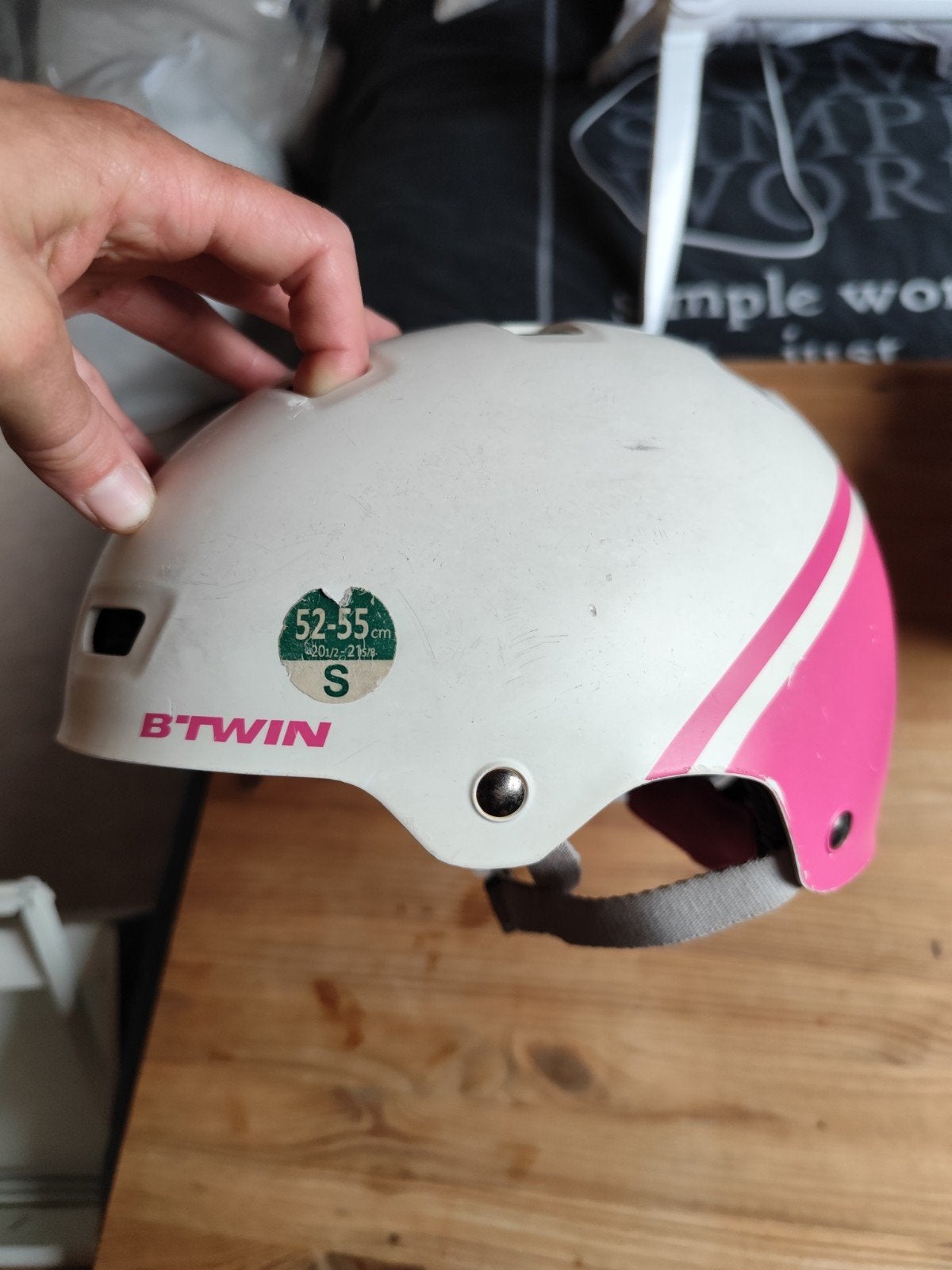 fietshelm Btwin  maat S, Fietsen en Brommers, Ophalen of Verzenden, S