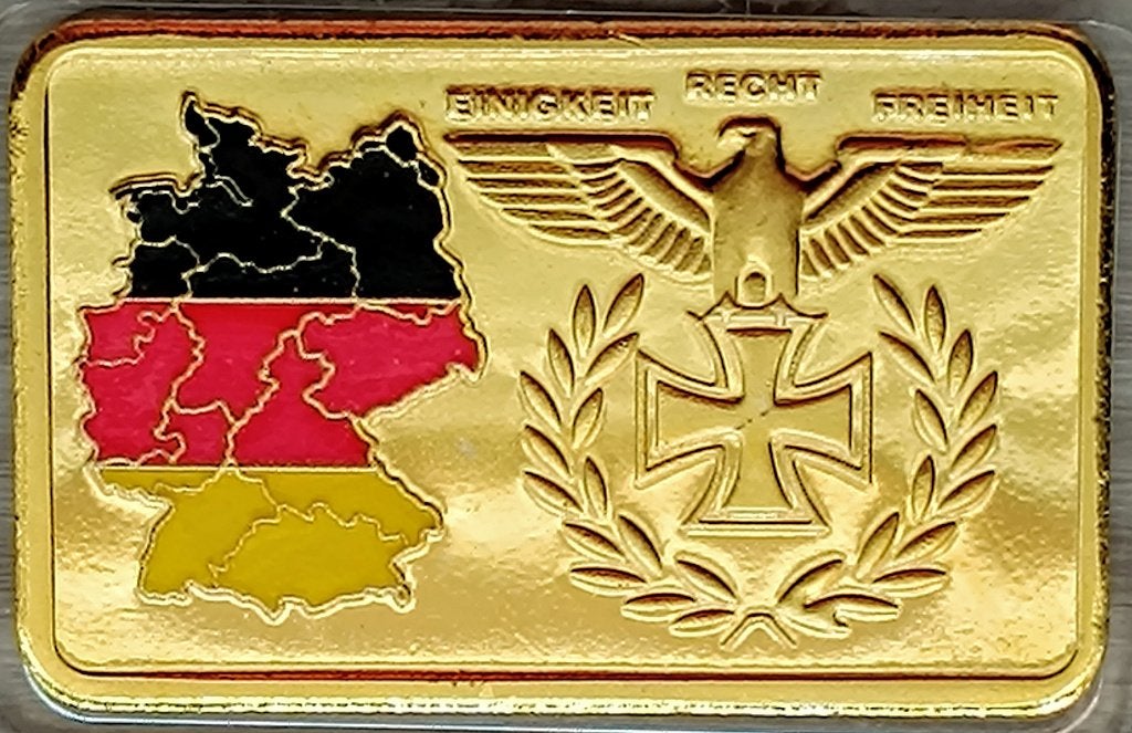 medaille Duitsland Adelaar: 24kt verguld, Ophalen of Verzenden
