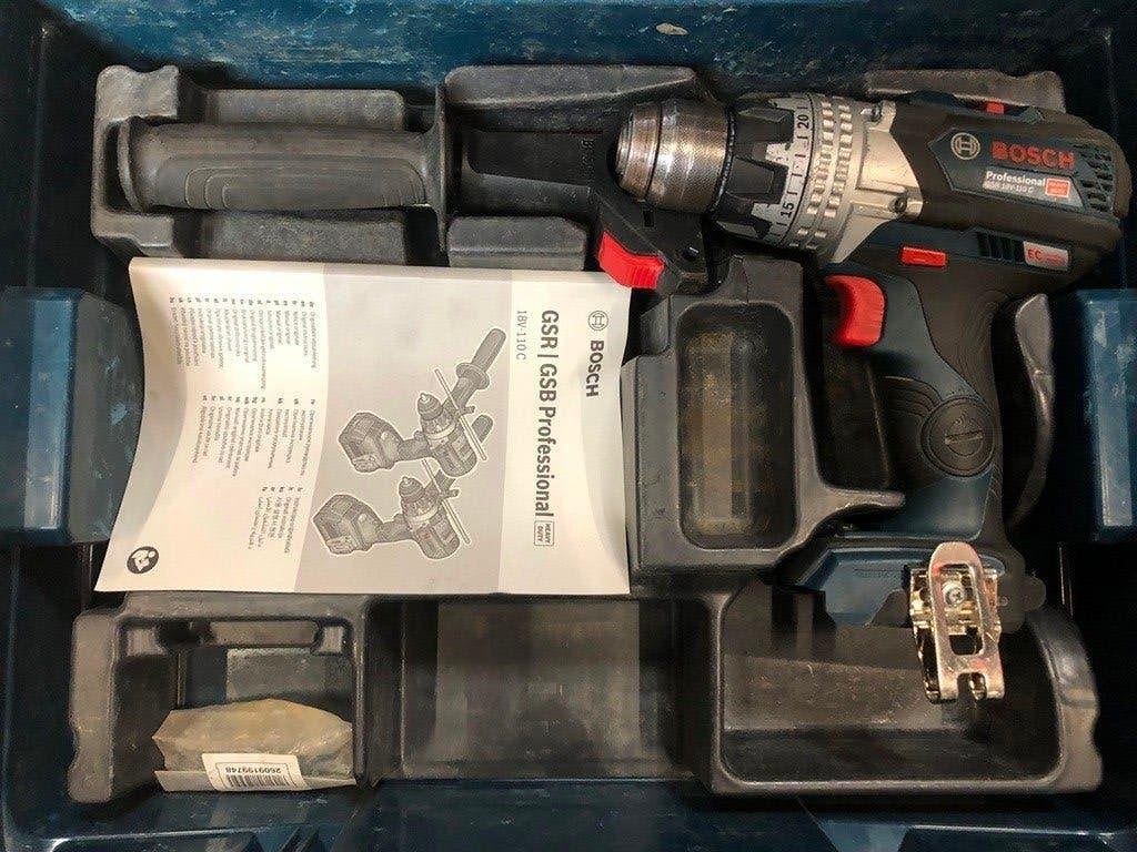 Perceuse-visseuse sans fil Bosch GSR18V-110C, Bricolage & Construction, Outillage | Foreuses, Enlèvement ou Envoi, Utilisé, Foreuse et Perceuse