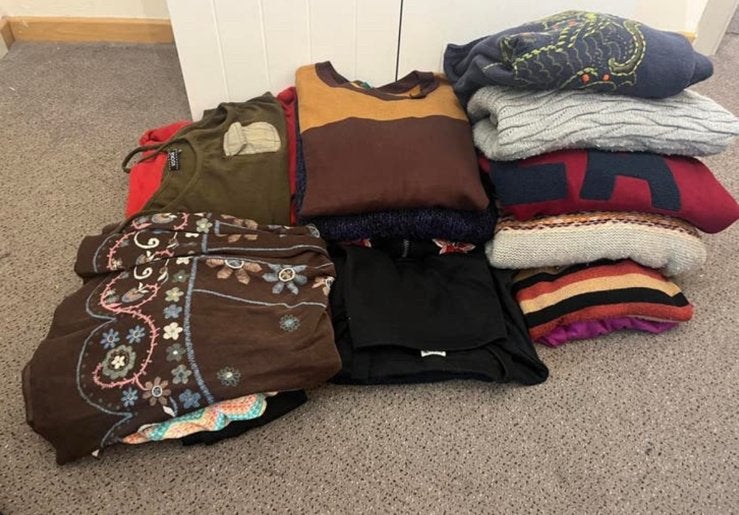 Pakket voor dames metkkleding large en xlarge (zomer/winter), Enlèvement, Comme neuf, Taille 42/44 (L)