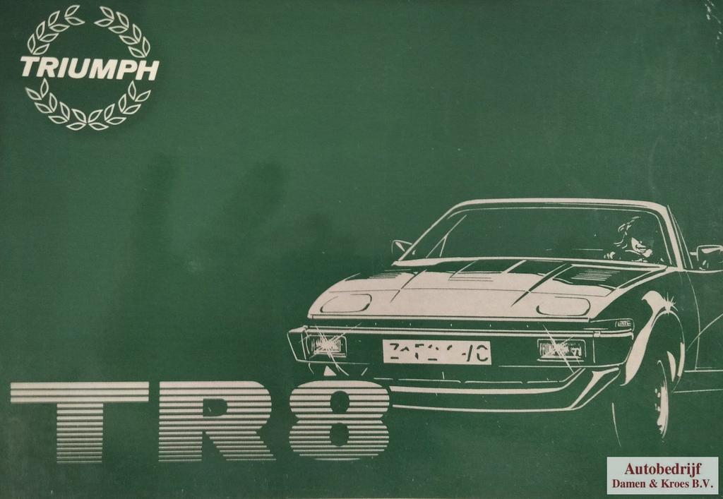 Handboek Triumph TR8 instructieboekje, Auto diversen, Handleidingen en Instructieboekjes, Ophalen of Verzenden
