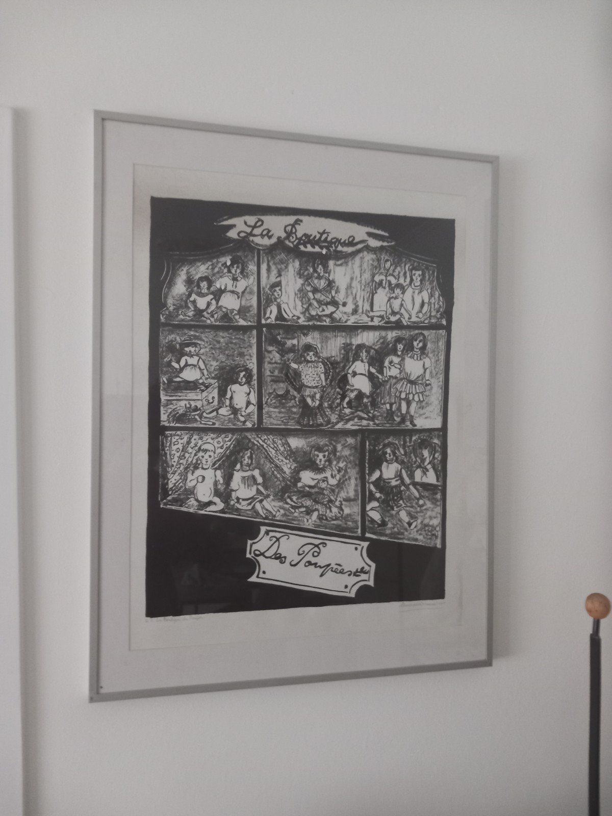 1) la Boutique des poupees.   p2) oude schilderij van fr.fra, Ophalen