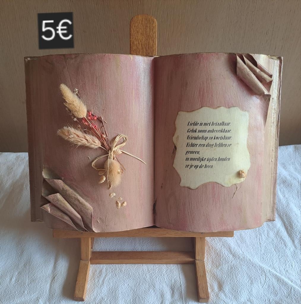 Boek op houten staander, Antiek en Kunst, Ophalen of Verzenden