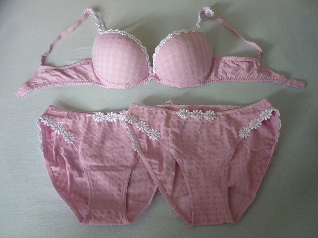 Beha met Beugel 75B + 2 Slipjes Marie Jo, Marie Jo, Ophalen of Verzenden, Roze, Setje
