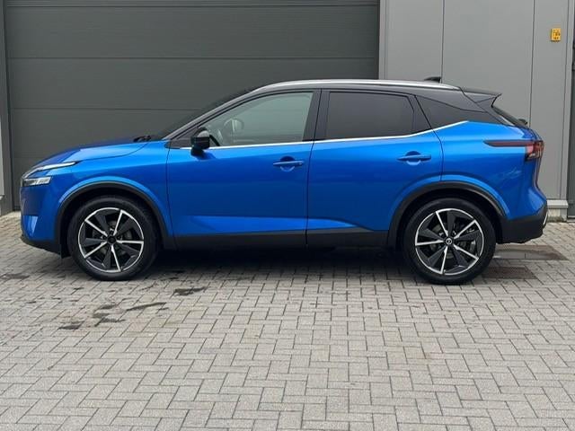 Nissan Qashai automaat pano dak, Auto's, Nissan, 4 cilinders, Blauw, Leder, Bedrijf