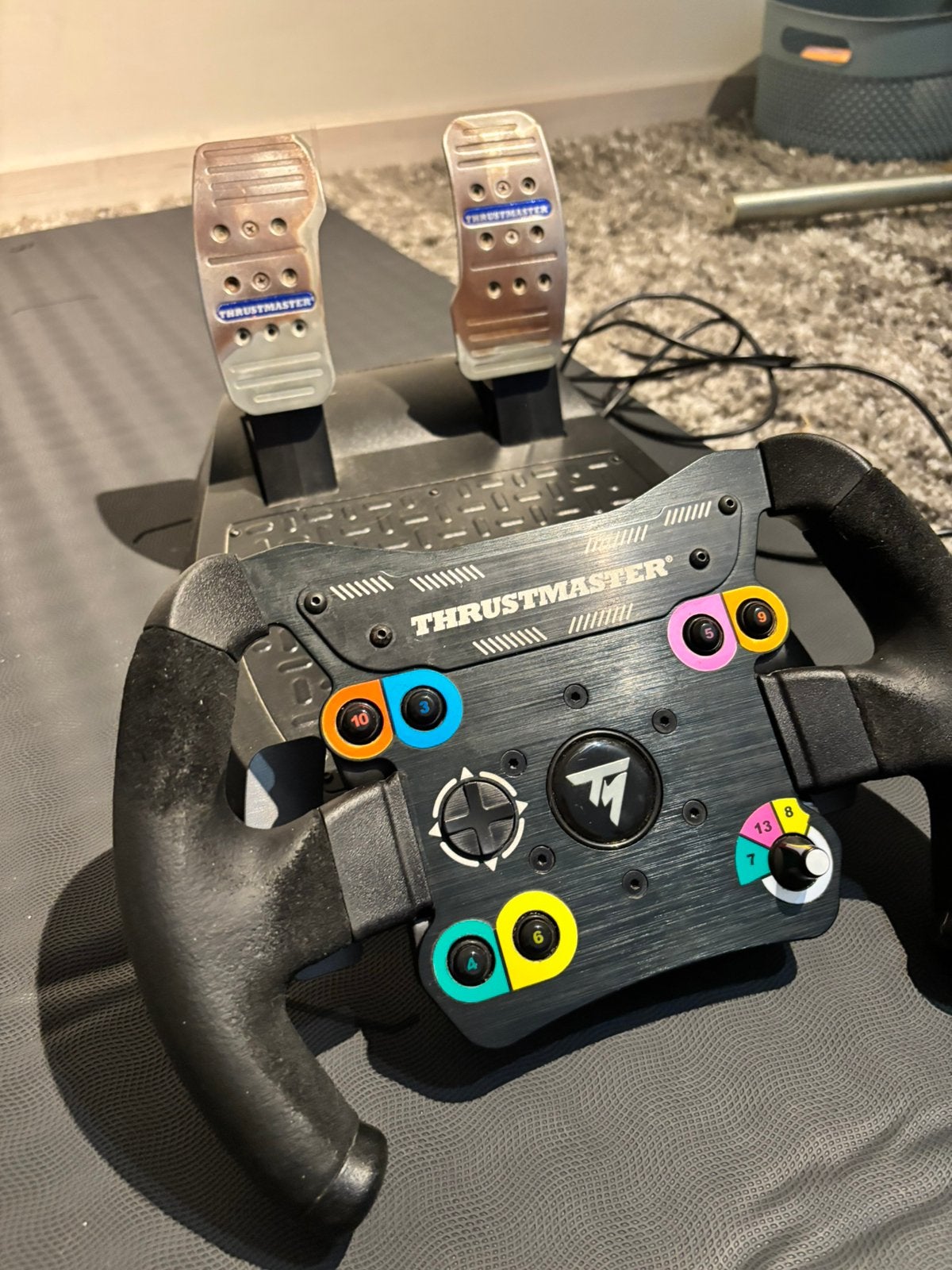 Tm open wheel/thrustmaster pedals, Ophalen, Gebruikt