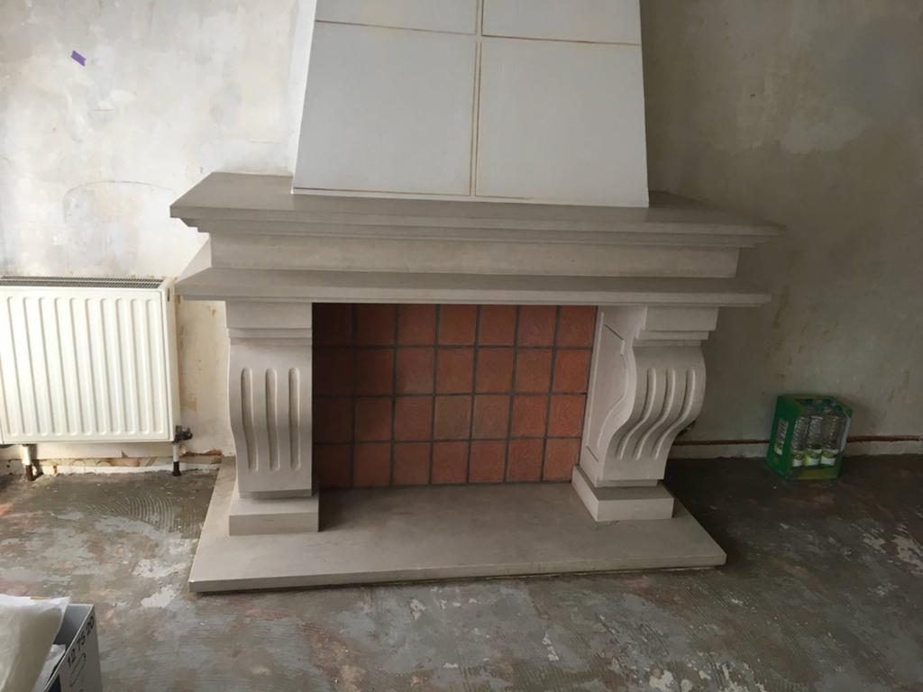 Sierschouw in Franse steen, Huis en Inrichting, Haarden, Zo goed als nieuw, Ophalen of Verzenden