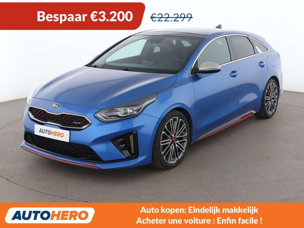 Kia ProCeed / pro_cee'd 1.6 TGDI GT (bj 2019, automaat), Auto's, Kia, Gebruikt, Lichtsensor, Blauw, 1438 kg
