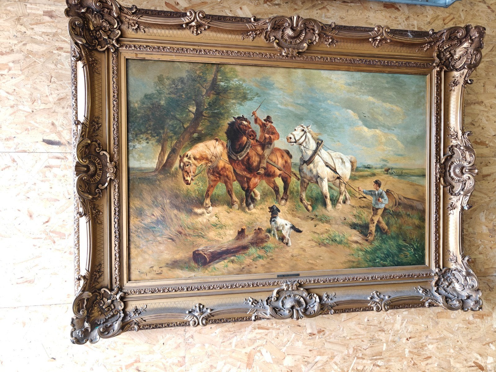 Schilderij Henry Schouten, Antiek en Kunst, Ophalen, Landschap
