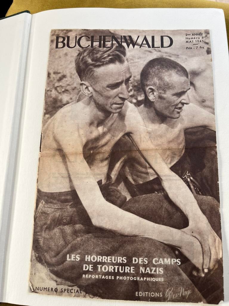 heel zeldzame uitgave buchenwald concentratiekamp 1945, Ophalen of Verzenden, Overige soorten