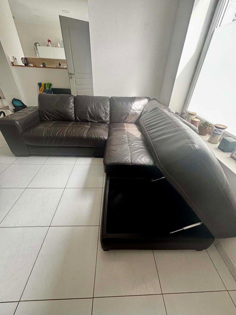Canapé d’angle similicuir, Maison & Meubles, Canapés | Salons, Utilisé, Banc d'angle, Quatre personnes ou plus, 200 à 250 cm, 75 à 100 cm